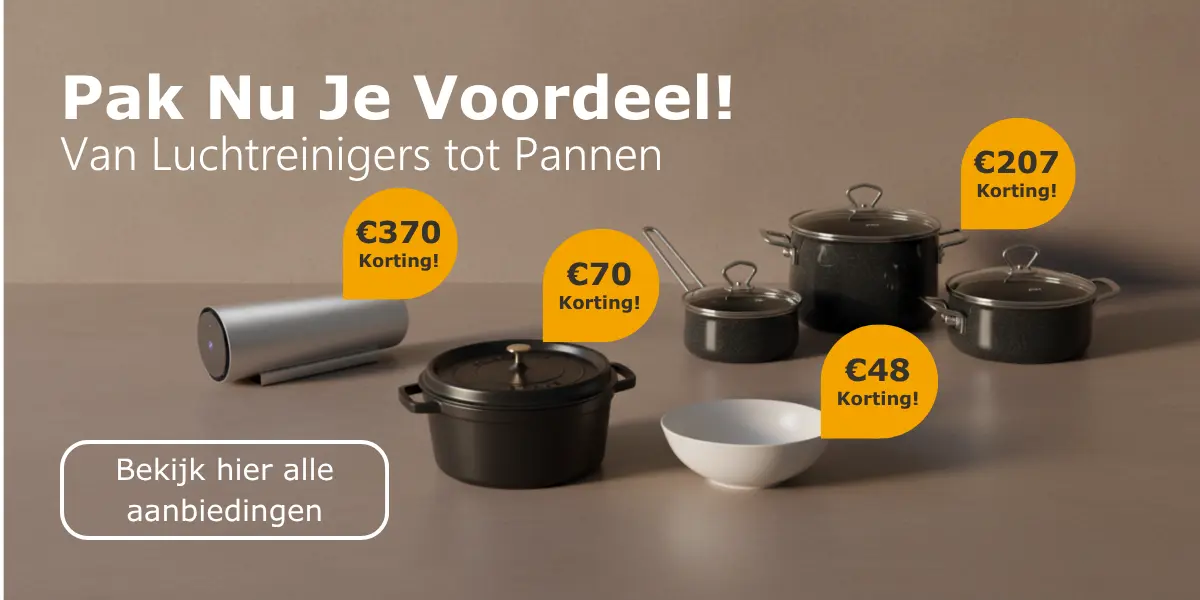 Nu extra heel veel aanbiedingen! Luchtreinigers, Maison Berger, Pannensets en veel meer